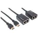 1080p HDMI over Ethernet Extender mit integrierten Kabeln