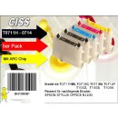 T0711H-T0714 Multipack mit 5 Patronen - IRP358MP - CISS /...