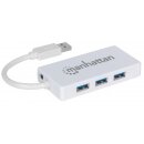 3-Port USB 3.0 Hub mit Gigabit Ethernet Adapter