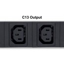 24-fach Steckdosenleiste mit C13- und C19-Steckdosen, vertikale Rackmontage