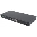 16-Port Gigabit Ethernet PoE+ Switch mit 2 SFP-Ports und...