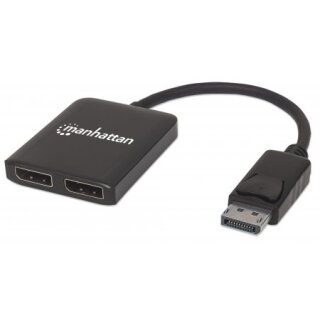 DisplayPort auf 2-Port DisplayPort-Splitter-Hub mit MST