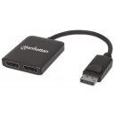 DisplayPort auf 2-Port DisplayPort-Splitter-Hub mit MST