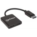 DisplayPort auf 2-Port DisplayPort-Splitter-Hub mit MST