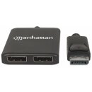 DisplayPort auf 2-Port DisplayPort-Splitter-Hub mit MST