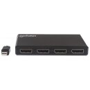 Mini-DisplayPort auf 4-Port DisplayPort-Splitter-Hub mit MST