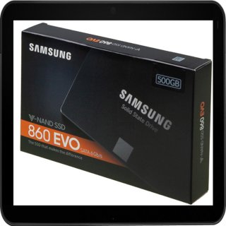 SAMSUNG 2.5 SSD FESTPLATTE INTERN 500GB MZ-76E500B/EU 860 EVO Basic