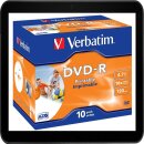 VERBATIM DVD-R 4.7GB 16X (10) JC 43521 JEWEL CASE BREIT...