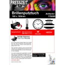 10x Brillenputztuch aus 100% Polyester, Farbe Weiß 150 x 180mm für den Sublimationsdruck