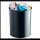 DURABLE Papierkorb 15,0 l schwarz