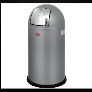 Pushboy Mülleimer 50,0 l silber