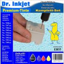 ER55 - Dr. Inkjet Komplett 250ml Set Premium Pigmentierte...