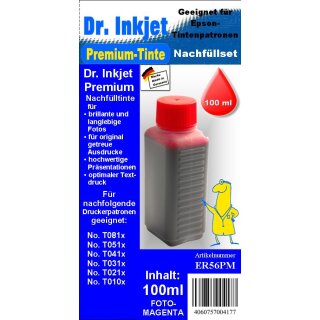 ER56PM - lightmagenta - Dr.Inkjet Premium Nachfülltinte in 100ml - 250ml - 500ml - 1000ml Abfüllungen für Ihren Epson Drucker