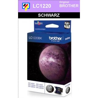 LC1220BK Brother Druckerpatrone black mit 300 Seiten Druckleistung nach ISO/IEC24711 