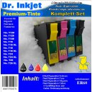 ER60 - Dr. Inkjet Komplett 250ml Set Premium Pigmentierte Nachfülltinte - Alles drin Packung -