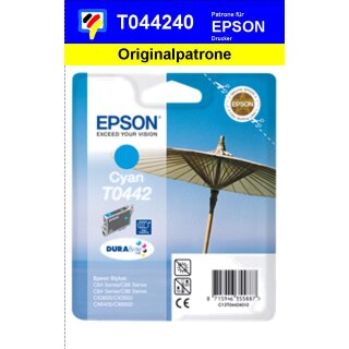 T044240 -cyan- Epson Original Druckerpatrone mit 13ml Inhalt -C13T04424010-