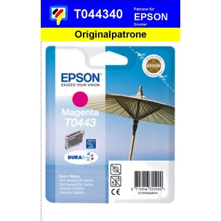 T044340 -magenta- Epson Original Druckerpatrone mit 13ml Inhalt -C13T04434010-