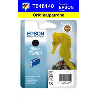 T048140 -schwarz- Epson Original Druckerpatrone mit 13ml Inhalt -C13T04814010-