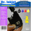 BR60 - Dr. Inkjet Komplettset 250ml Premium Nachfülltinte - Alles drin Packung für LC-221 / LC-223 / LC-225 / LC-227 / LC-229