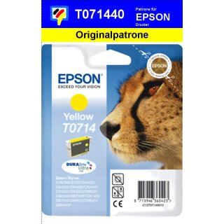 T071440-gelb-EPSON Original Drucktinte mit 5,5ml Inhalt zum Superangebot