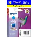 T080240-cyan-EPSON Original Drucktinte mit 7,4ml Inhalt...