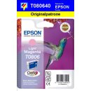 T080640-lightmagenta-EPSON Original Drucktinte mit 7,4ml...