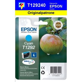 T12924010-cyan-EPSON Original Drucktinte mit 7ml Inhalt zum Superangebot