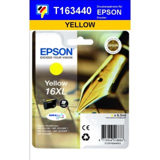 T16344010-gelb-EPSON Original Drucktinte mit 6,5ml Inhalt zum Superangebot