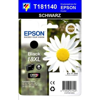 T18114010 XL schwarz EPSON Original Drucktinte mit 11,5ml Inhalt zum Superangebot