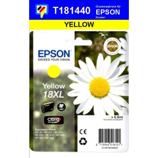 T18144010 XL gelb EPSON Original Drucktinte mit 6,6ml Inhalt zum Superangebot