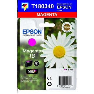 T18034010 magenta EPSON Original Drucktinte mit 3,3ml Inhalt zum Superangebot