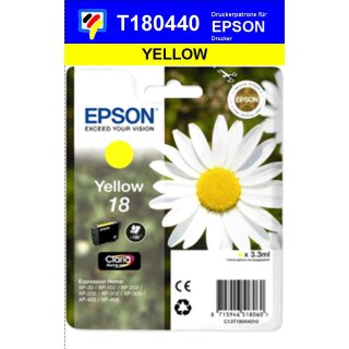 T18044010 gelb EPSON Original Drucktinte mit 3,3ml Inhalt zum Superangebot