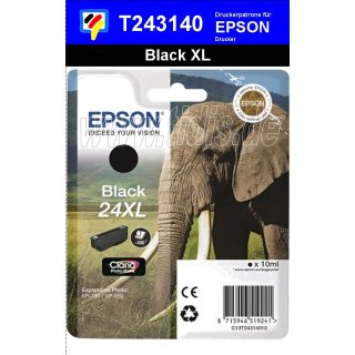 T24314010 - schwarz - EPSON Original Drucktinte mit 10ml Inhalt zum Superangebot