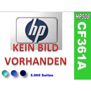 HP508 - CF361A - Cyan - Original HP Druckkassette mit 5.000 Seiten Druckleistung laut Hersteller