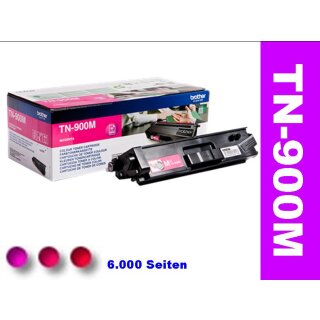 TN-900M - Magenta - Original Brother Toner mit 6.000 Seiten Druckleistung laut Hersteller