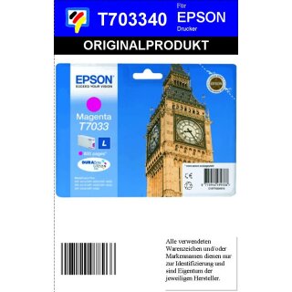 T703340-magenta- Epson Original Druckertinte mit 10ml Inhalt zum Superangebot