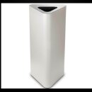TKG Pure Mülleimer 60,0 l weiß, silber dreieckig