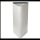 TKG Pure Mülleimer 60,0 l weiß, silber dreieckig