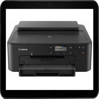 A4 Tintenstrahldrucker | Canon PIXMA TS705a - Schneller und flacher Fotodrucker mit Lan-/WLAN Anschluß mit TiDis XXL Druckerpatronen