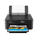 A4 Tintenstrahldrucker | Canon PIXMA TS705a - Schneller und flacher Fotodrucker mit Lan-/WLAN Anschluß mit TiDis XXL Druckerpatronen