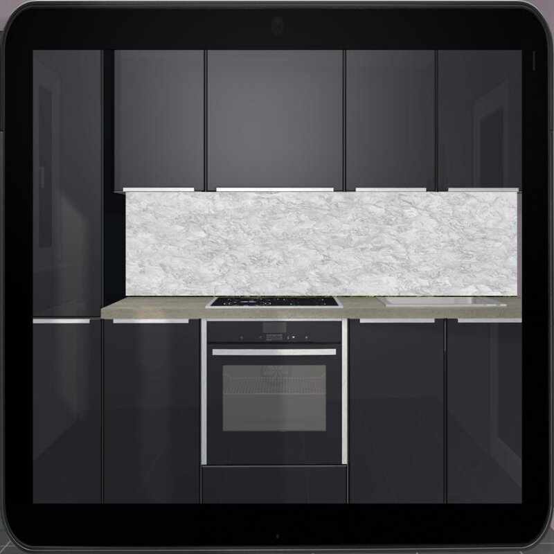 Küchenrückwand / Nischenverkleidung ab 120x50cm (BxH) bis 300x60cm