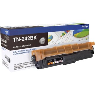 Brother Original-Toner TN-242BK schwarz mit 2.500 Seiten Druckleistung nach Iso - für DCP-9022, HL3142CW, HL-3152CDW, HL-3172CDW, MFC-9142CDN, MFC-9332CDW, MFC-9342CDW