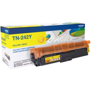 Brother Original-Toner TN-242Y yellow mit 1.400 Seiten Druckleistung nach Iso - für DCP-9022, HL3142CW, HL-3152CDW, HL-3172CDW, MFC-9142CDN, MFC-9332CDW, MFC-9342CDW