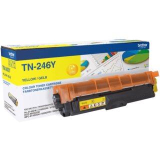 Brother XL Original-Toner TN-246Y yellow mit 2.200 Seiten Druckleistung nach Iso - für DCP-9022, HL3142CW, HL-3152CDW, HL-3172CDW, MFC-9142CDN, MFC-9332CDW, MFC-9342CDW