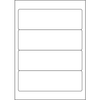 Etiketten 190 x 61 mm