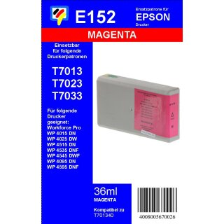 E152 - TiDis Ersatzpatrone - magenta - mit 36ml Inhalt ersetzt T701340