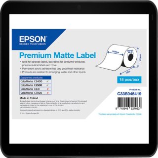 C33S045419 Epson Etikettenrolle 102x35M Endlos Premium Matt