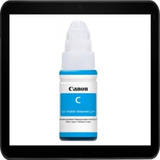 GI490C CANON PIXMA G1400 DRUCKERTINTE / NACHFÜLLTINTE CYAN 0664C001 7000SEITEN 70ML