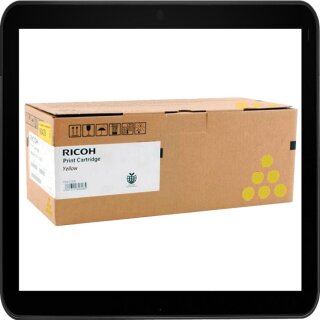 407902 - yellow - Ricoh Lasertoner mit ca. 6.600 Seiten Druckleistung nach ISO