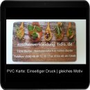 24 Stunden Sofortdruck für PVC Karten - Einseitiger...